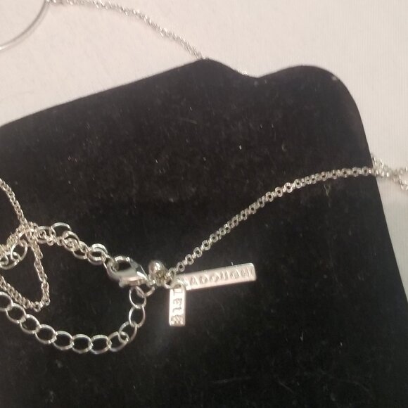 Lele Sadoughi Silver Tone Circle Necklace 19inch - Picture 3 of 8